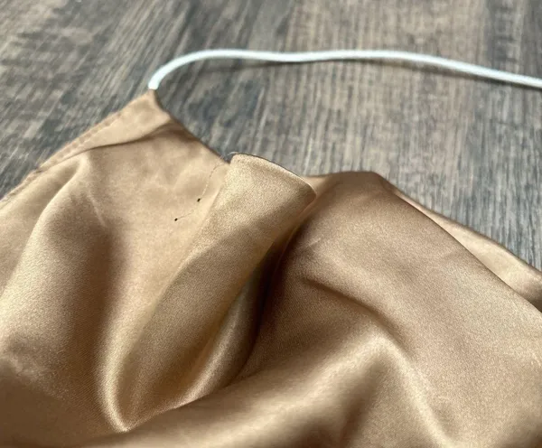 isabelle’s cabinet brown satin top - Image 3