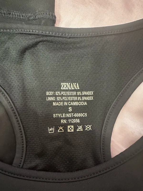 Black leggings and bra set - Image 3