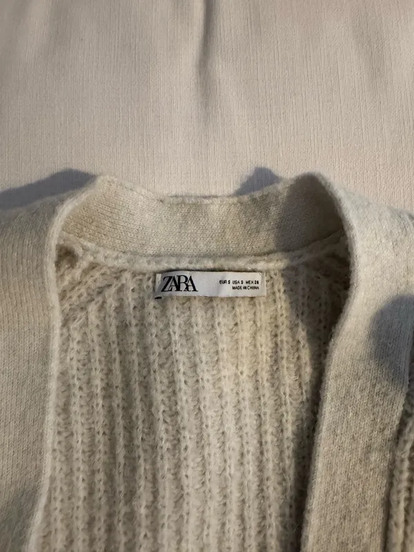 ZARA Grey Cardigan Sweater - Image 4