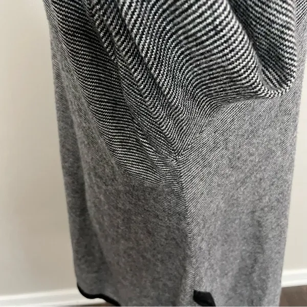 Vintage Pashoot Tunic Sweater Striped Lightweight Pockets Lagenlook Black White - Image 8