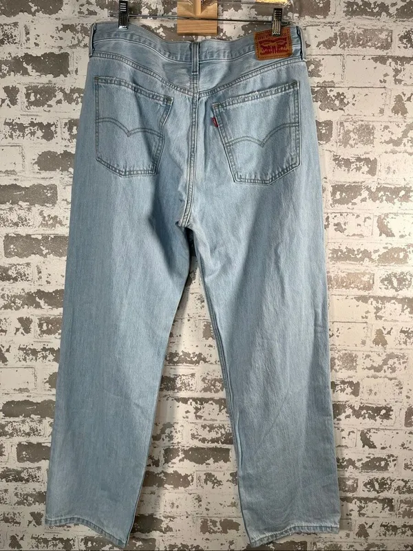 Levi’s | low pro straight 31 light washed denim jeans distressed - Image 6