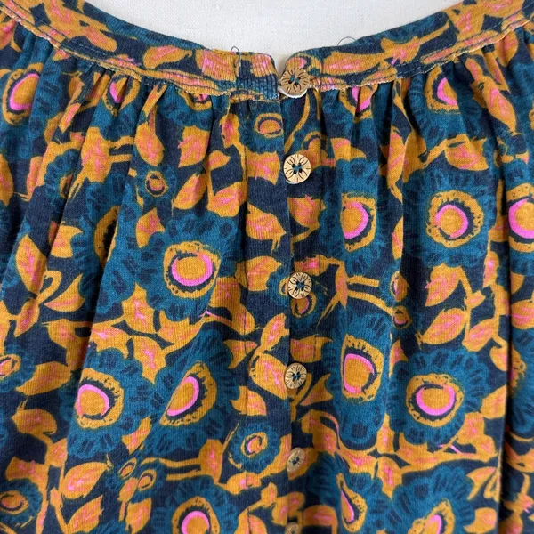NWT Natural Life Flowy Boho Pleated Floral Print‎ Top Size XS - Image 3