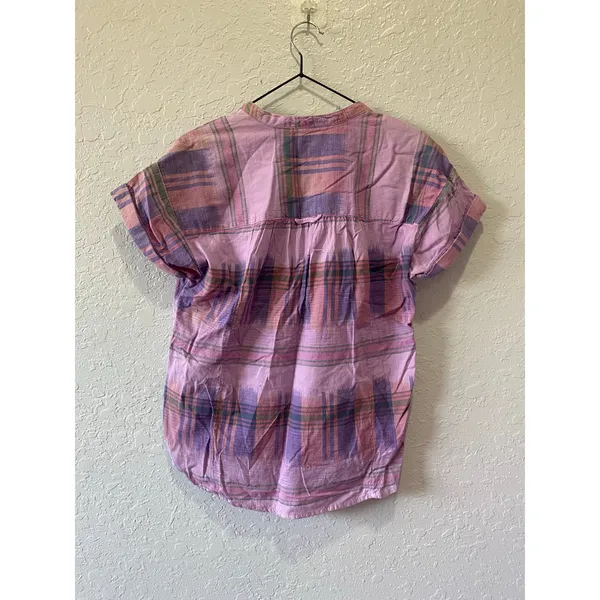 Anthropologie Pilcro Purple Short Sleeve Blouse Sz XS Boho - Image 7