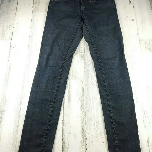 prAna Womens Skinny Jeans Size 2 26 Charcoal Gray Stretch Denim - Image 2