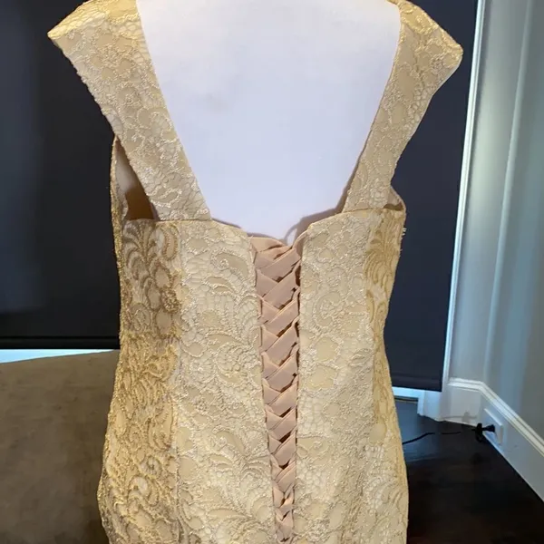 Women’s Mother of the Bride Dress Corset Back & Chiffon Jacket Size XL - Image 9