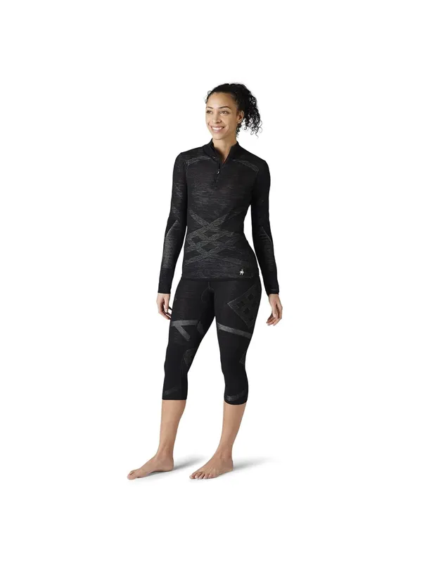 Smartwool Intraknit Thermal Merino Base Layer 1/4 Zip Sweatshirt Women's Medium - Image 3