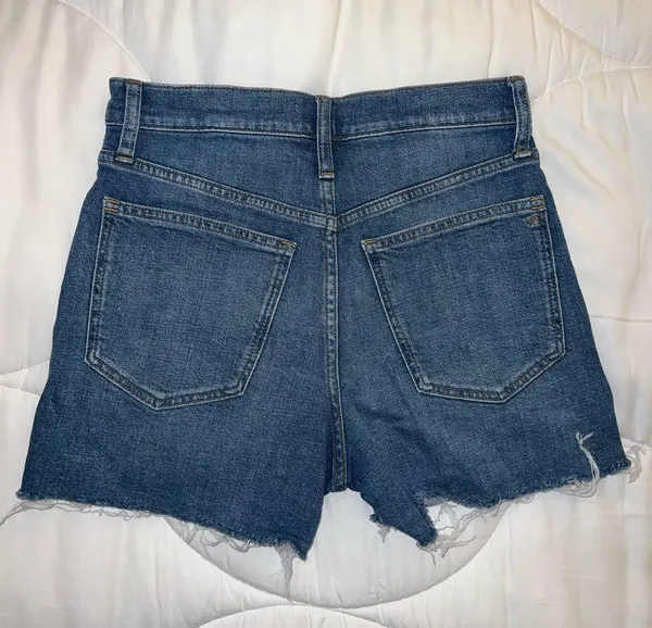 Madewell High Rise Denim Mid Length Jean Shorts - Image 2