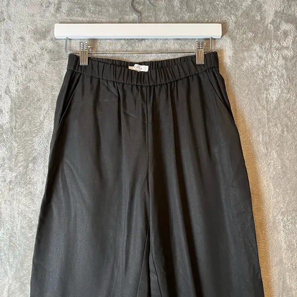 Vetta The Tencel Tapered Pants Sz XS Black‎ - Image 2
