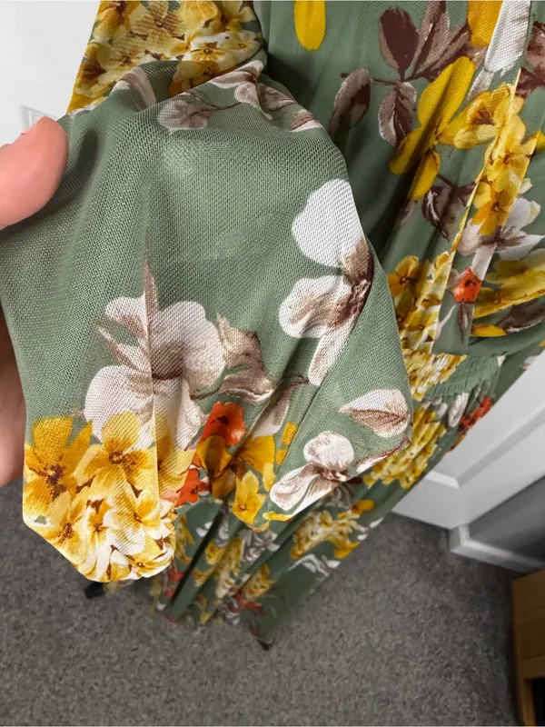 Kate & Lily Floral Sage Green Maxi Dress Size 14W - Image 5