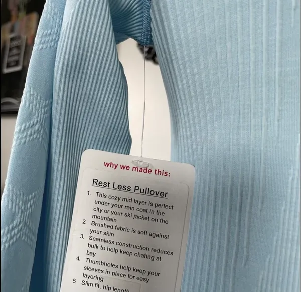 Lululemon 'Caspian Blue' Restless Pullover - Image 9