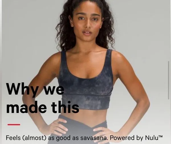 Lululemon NWOT Diamond DYE Align Reversible Bra *Light Support Dye Lunar Rock True Navy - Image 5