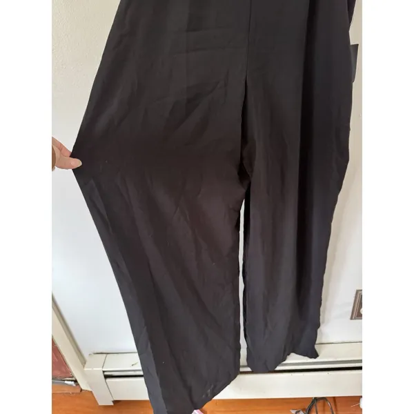NWT Lulus Moments to Remember Black Sleeveless Wide-Leg Cutout Jumpsuit Size XL - Image 8