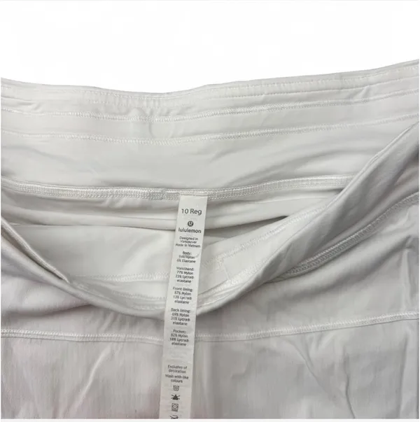Lululemon Pace Rival Skirt White Size 10 - Image 5