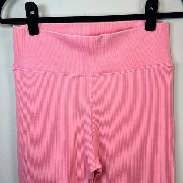 Offline by Aerie Main Squeeze High Waisted 7/8 Leggings Pink Textured Stretch XL - Image 4