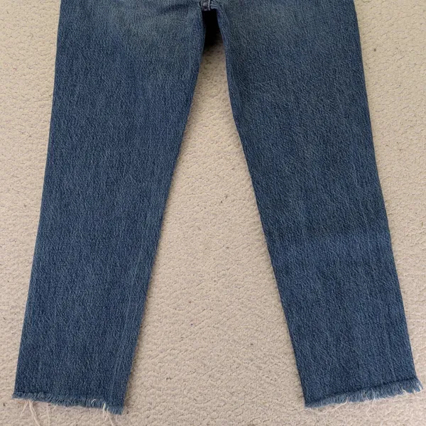 FRAME Le‎ Pegged Jean Bloomfield Distressed High Rise Straight Jeans 24 LPJ385 - Image 9