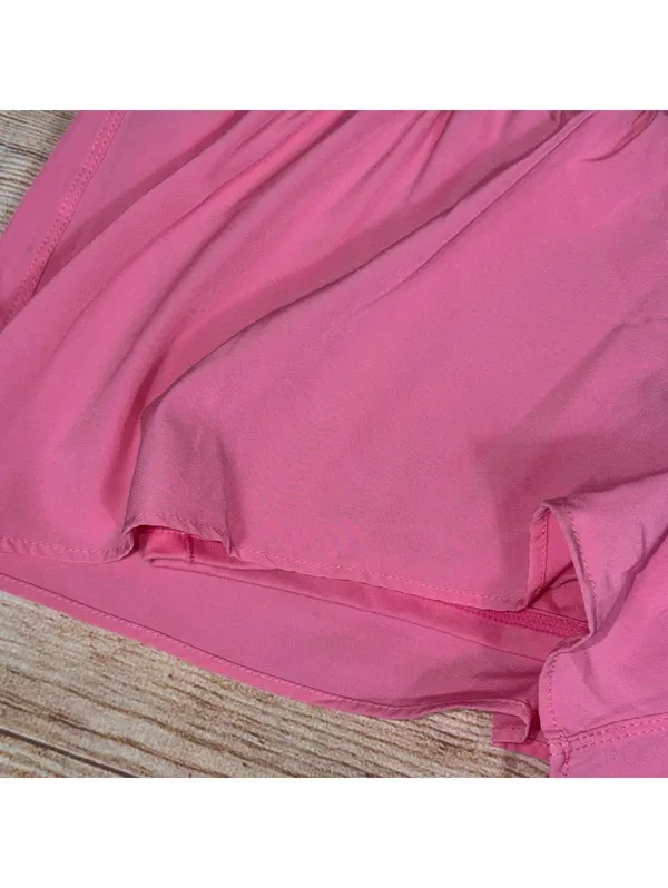Happily Grey Large Criss Cross Shorts Pink - Image 3