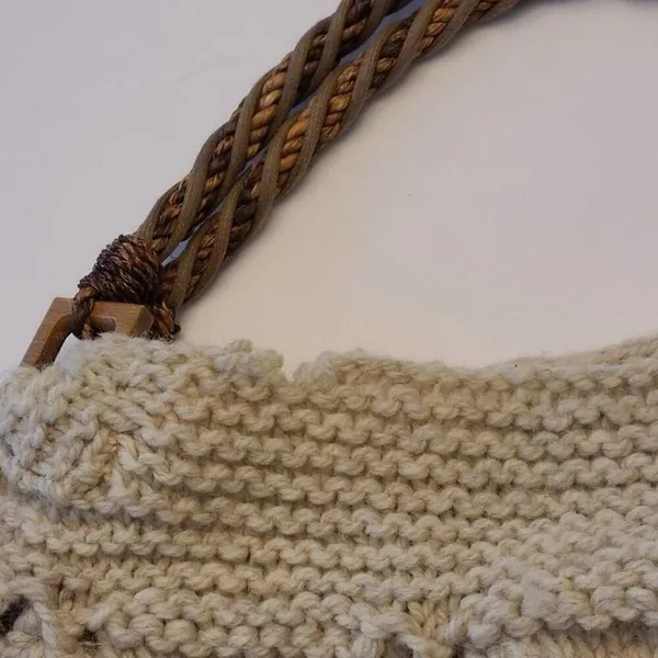 All Yarned Up Handmade Bag Tan - Image 3