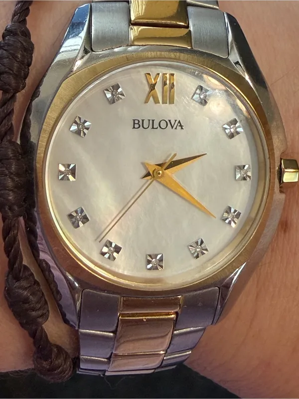 ✨ Bulova Diamond Collection 98P145 Two-Tone Watch | NEW Battery (Ready to Wear)! - Image 12