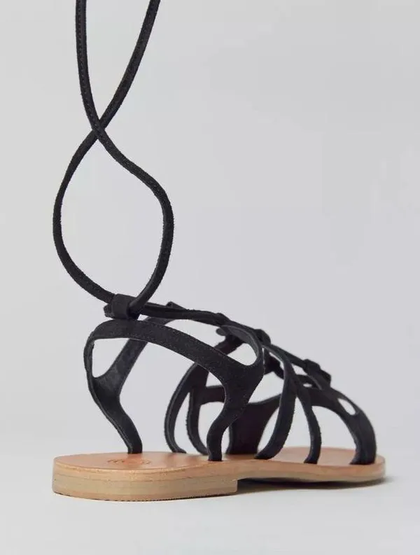 UO Hazel Black Gladiator Lace Up Sandals Sz 8 NEW - Image 4