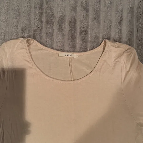 NWT‎ Easel Women Blush Pink Long Sleeve Ruffle Hem Tunic Top ET2088 Small - Image 3