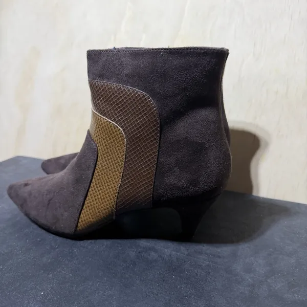 Impo Eila‎ Ankle Boots Women's 8.5 Brown Memory Foam Side Zip Western Booties - Image 2
