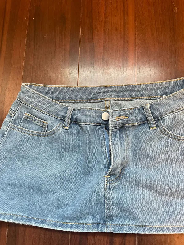 Jean Mini Skirt Shein - Image 3