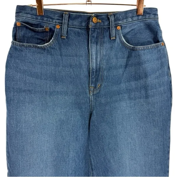 Madewell Baggy Straight Jeans Dark Worn Indigo Wash Size 30‎ Denim Casual - Image 7