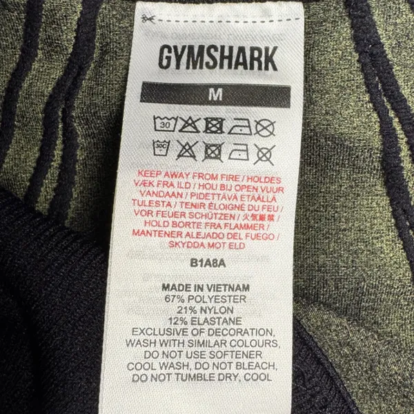 Gymshark Apex Seamless 1/4 Zip Black Yellow Long Sleeve Athletic Top Women's M - Image 7