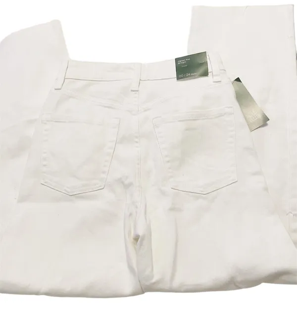 Wild Fable NWT  Highest Rise Distressed Straight White Jeans - Image 3