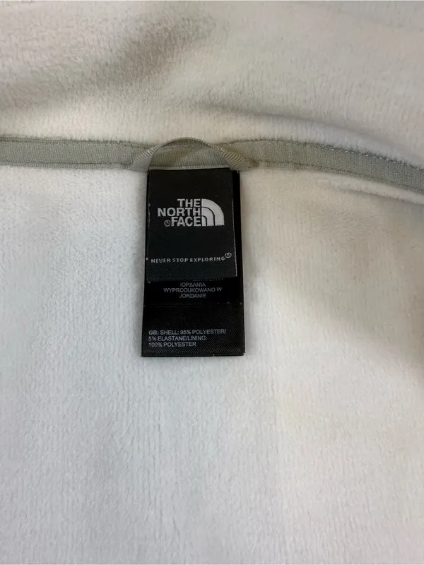 The North Face Light Gray Full-Zip Fleece Jacket - Image 6
