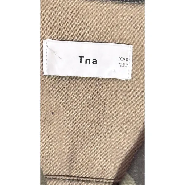 Aritzia TNA Minerva Army green Camo canvas utility jacket military fit coat XXS - Image 2