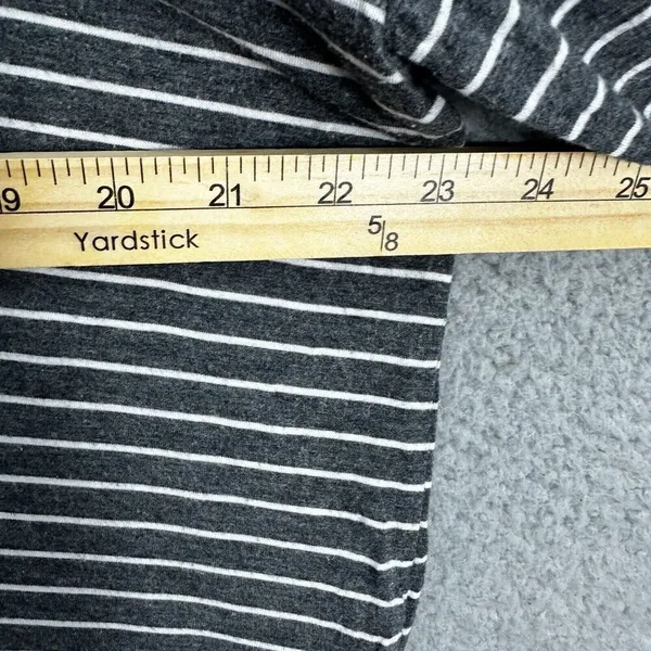 american eagle top womens small gray striped soft & sexy boxy oversized‎ boho - Image 4