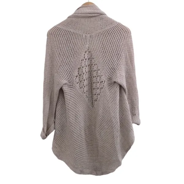 Cabi Teachers Pet Cream Open Cardigan Cotton Linen Ramie Sweater S - Image 4