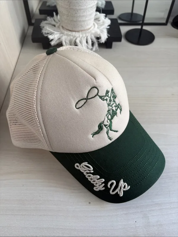 Worn/West | Giddy Up Trucker Hat Green - Image 2