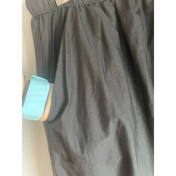 A new Day Black maxi‎ skirt boho drawstring size medium Pockets Minimal Neutral - Image 7