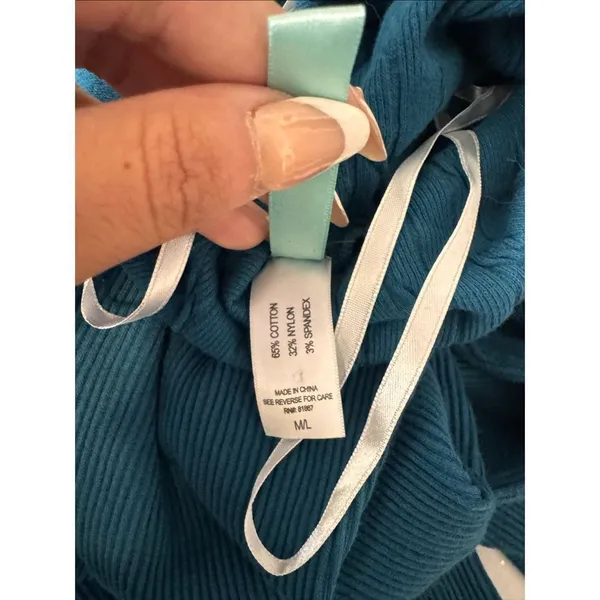 JJ Authentic Blue Knit Sweater Dress - Image 6