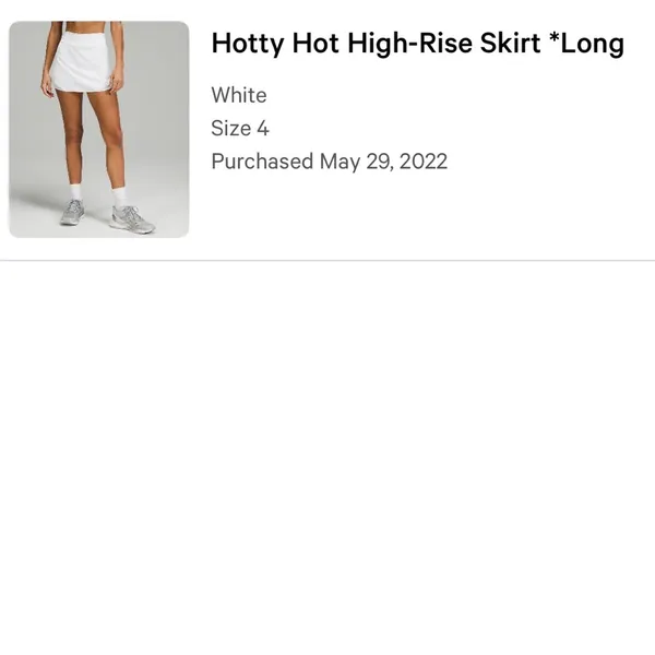 Lululemon Hotty Hot High Rise Skirt - Image 2