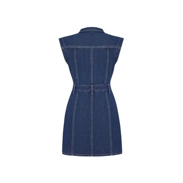 Modcloth NWT Cider Denim Sleeveless Button Down Mini Dress Medium / 6 - Image 5
