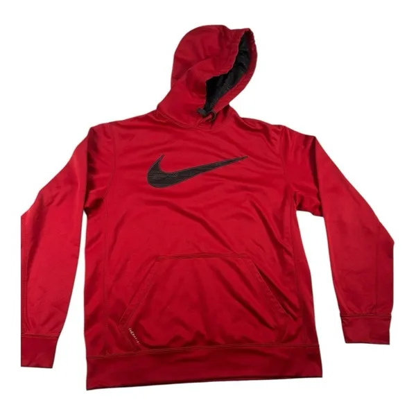 ✅ Nike Crimson Hoodie with Ebony Swoosh excellent condition women size M - Image 4