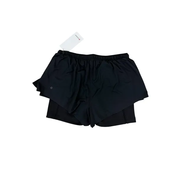 Lululemon Mesh Outer Short High Rise 2" Running Shorts Black Size L NWT - Image 4