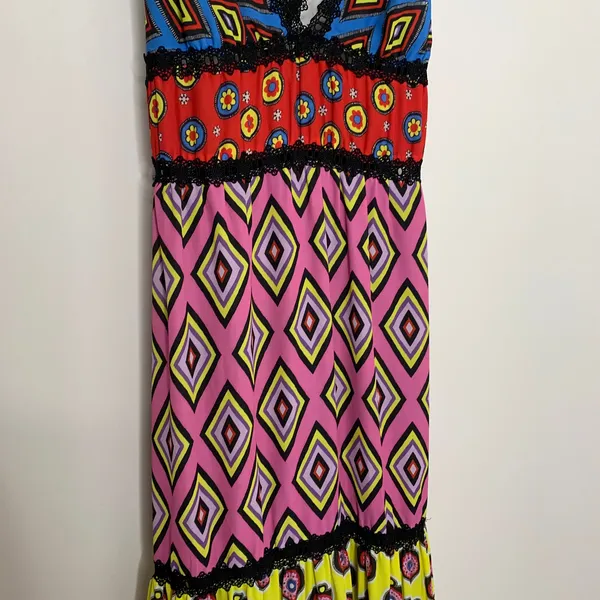 Alice + Olivia X Carla Kranendonk Karolina Paneled Maxi Dress Womens Size 6 - Image 12