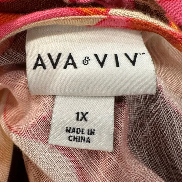 Ava & Viv Multicolor Tropical Tie Wrap Romper - Image 8