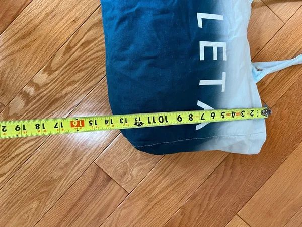 Athleta Ombre Teal Canvas Tote - Image 6