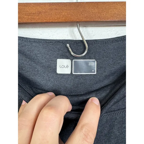 Lole Womens Charcoal Heather Grey Drawstring Jogger Pants Size M Activewear - Image 3