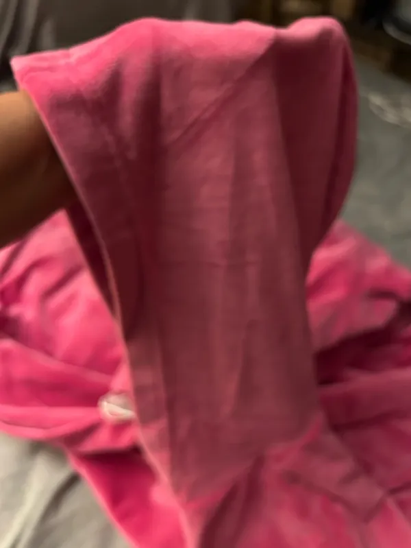 SERRA Plush Pink Lounge Set - Hooded Top & Wide Leg Pants size XL 16/18 - Image 3