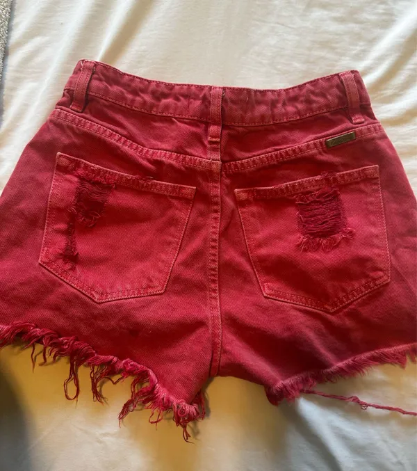KanCan USA Red jean shorts - Image 5