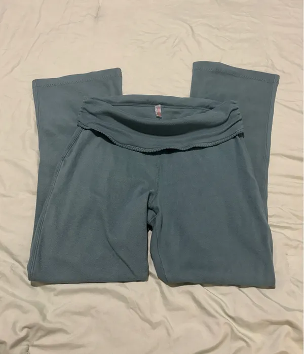 FP movement Teal Fold over High waisted Flare Pants - Image 6