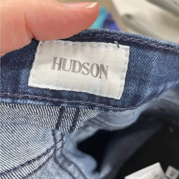 Hudson Low Rise Super Skinny Jeans Womens 26 Y2K Blue Classic Fall Zip Fly - Image 11