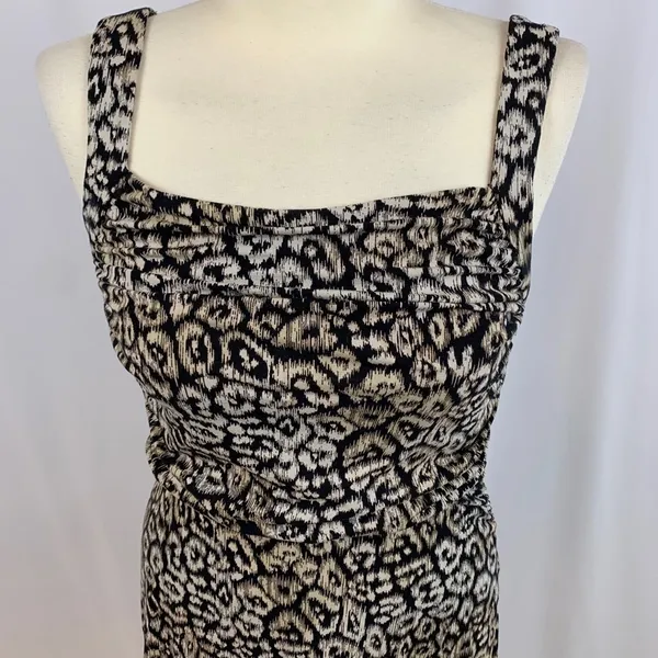 Ann Taylor Leopard Animal Print Ruched‎ Dress - Image 2