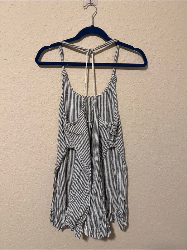 Free People striped white and black women's top - Image 2